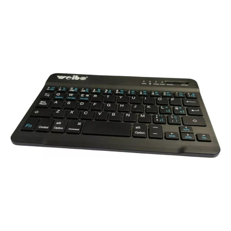 Mini Teclado Slim Inalámbrico Bluetooth Telefono Tablet Pc Negro