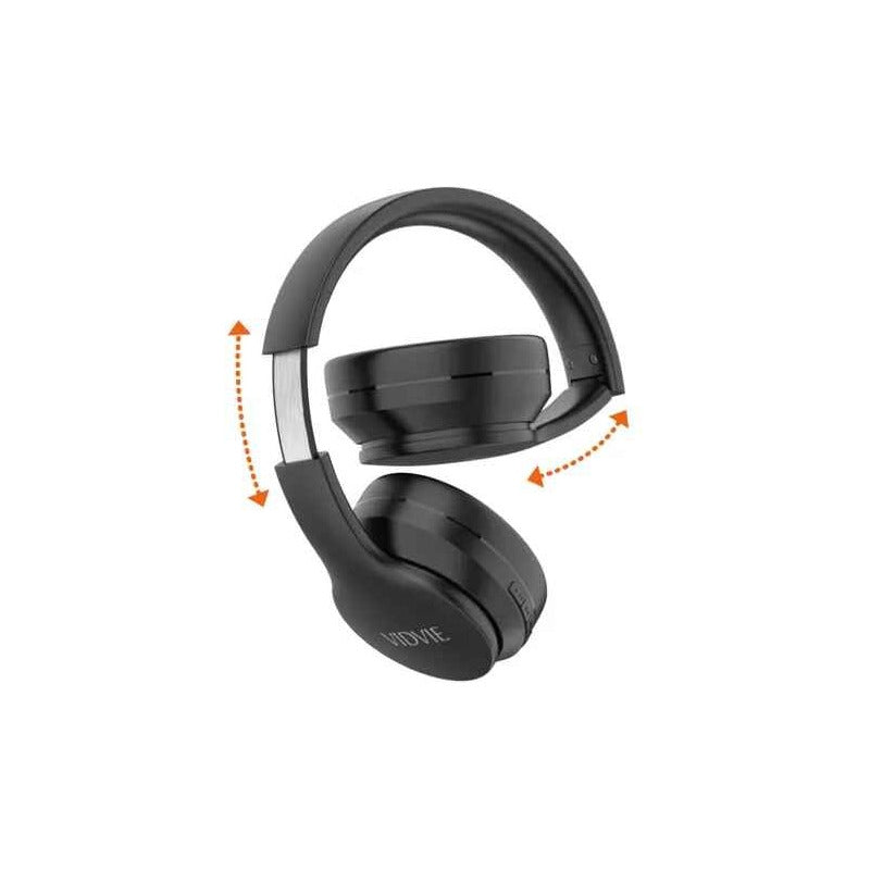 Audífonos Inalambricos Cascos Bt Con Bajo Plegables Portatil Negro