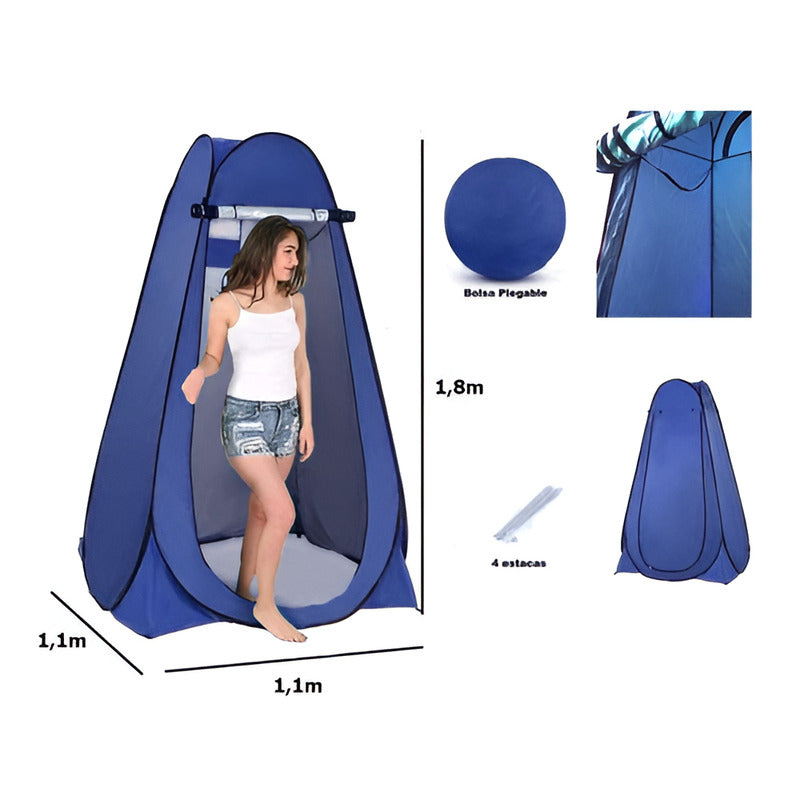 Carpa Caseta D Baño Vestidor Portátil Para Camping 1 Persona