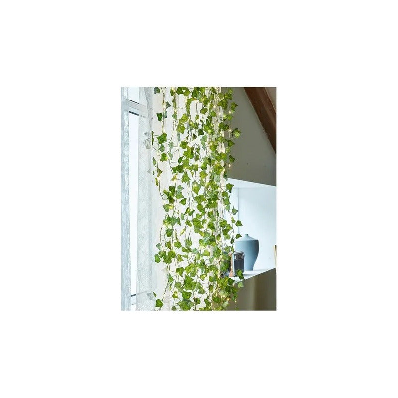 Pack X4 Guirnalda De Luces Solar Hoja De 5 Mts Envio Gratis Verde