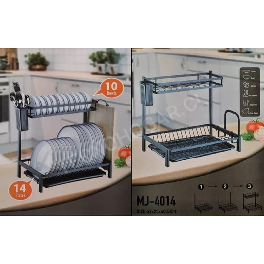 Escurridor Seca Platos Acero Fuerte Resistente 42x25x40.5 Cm