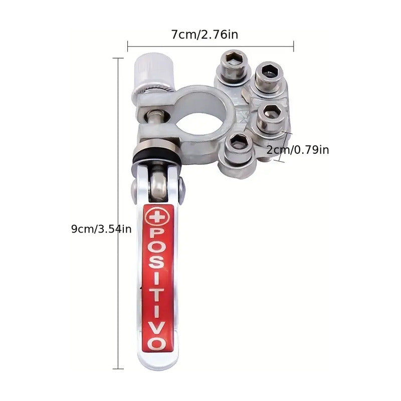1 Par Bornes Batería Auto Terminal Desconexión Rápida