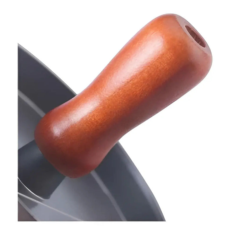 Prensa Para Hamburguesas Molde Antiadherente Asado Parrilla Color Plateado Aluminio