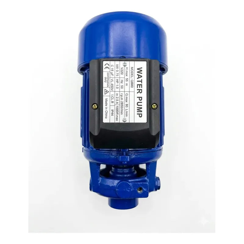 Bomba De Agua Periferica 220v Alta Presión 1 Hp 2850rpm Azul 50/60hz Monofásica