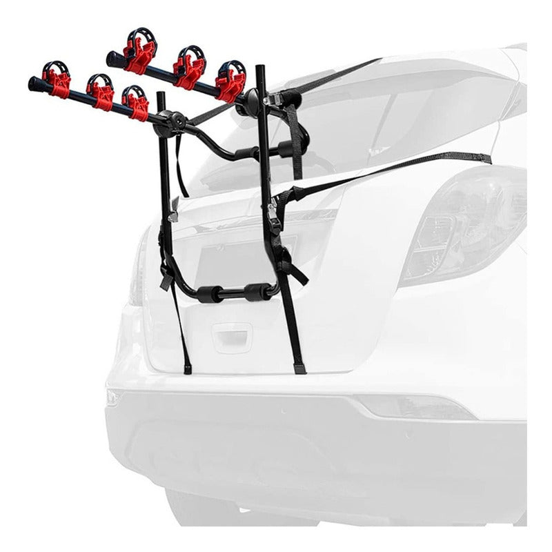 Porta Bicicleta Auto Soporte Con Capacidad Para 3 Bicicletas Negro