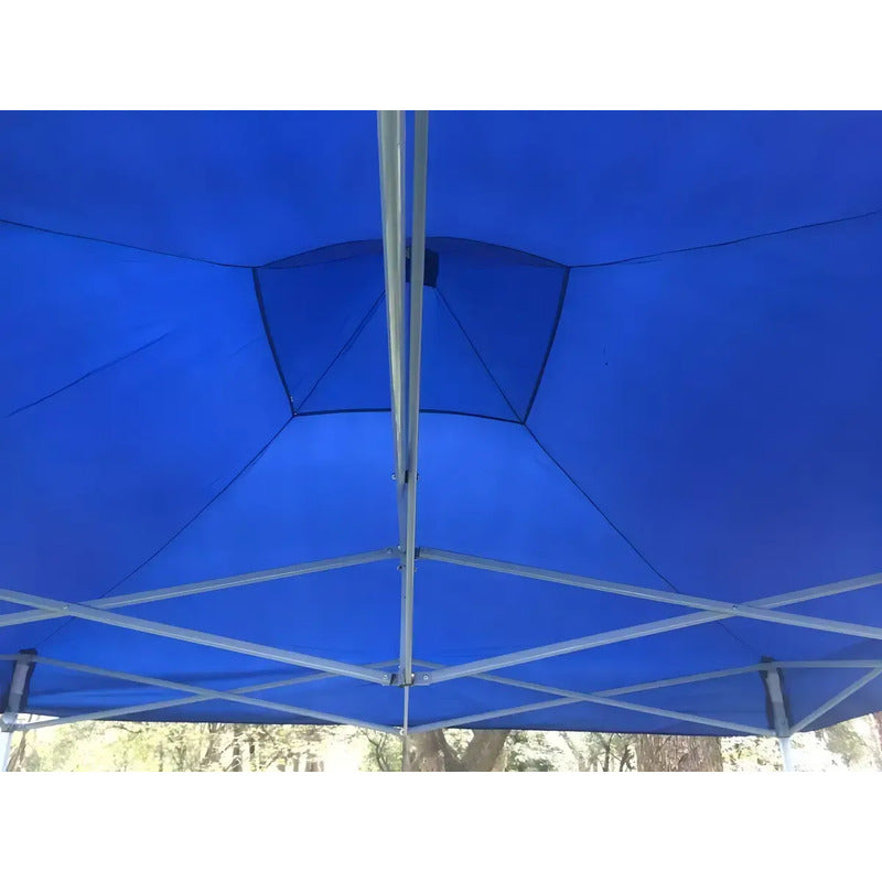 Toldo Plegable 3x3 Incluye Pared Laterales Toldo Completo Azul