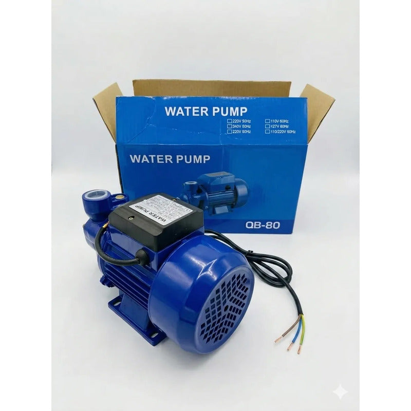 Bomba De Agua Periferica 220v Alta Presión 1 Hp 2850rpm Azul 50/60hz Monofásica