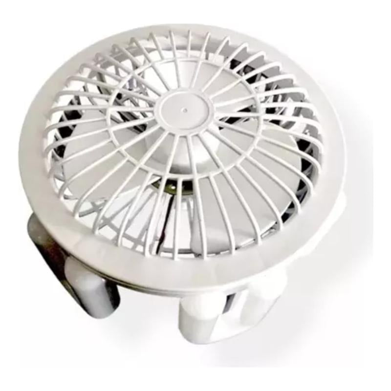 Ventilador De Techo Al Soquete Con Ampolleta Control Remoto 24 Cm 20 Blanco Plástico 3