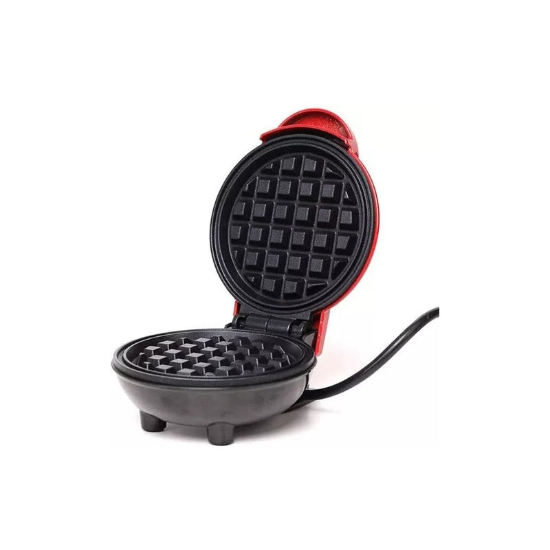 Mini Waflera Eléctrica Redonda Repostería Wafles