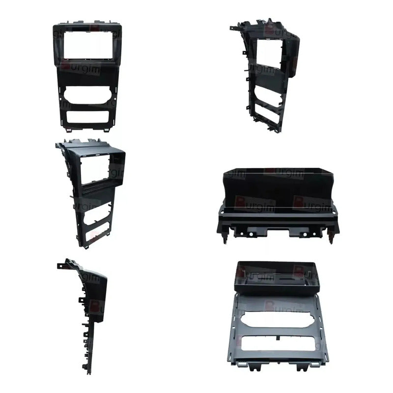 Adaptador Bisel Radio 9pul Radio Ford Ranger 2011-18 Gris Oscuro