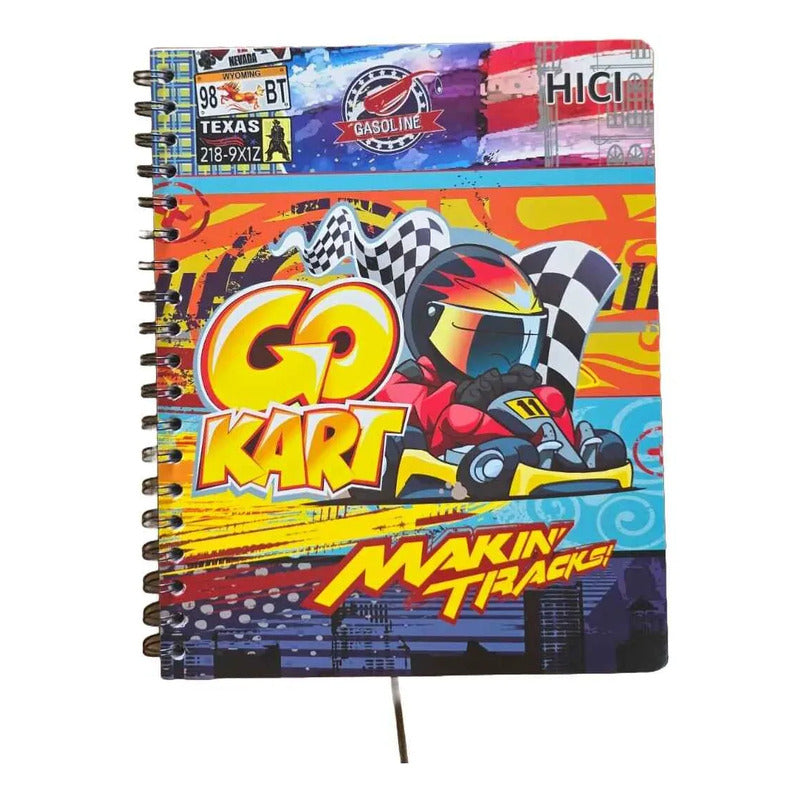 Pack X5 Cuadernos De 100 Hjs Surtidos Espiral 7mm Colegio Varon 1