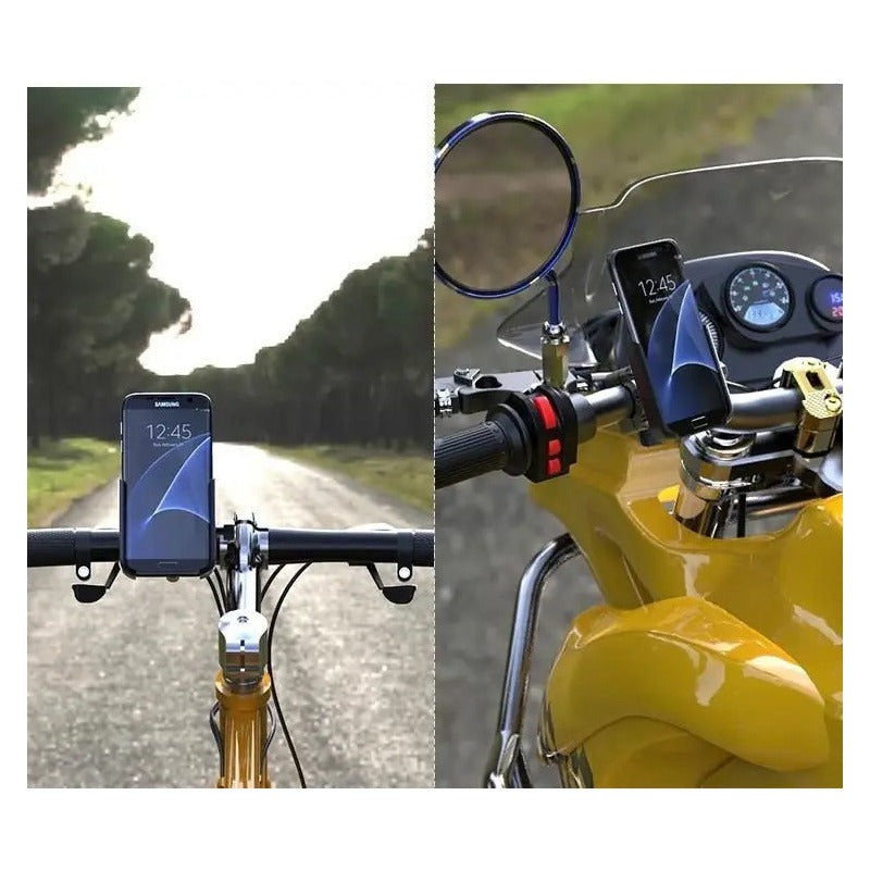 Soporte Base Para Moto Teléfono Metalica Resistente