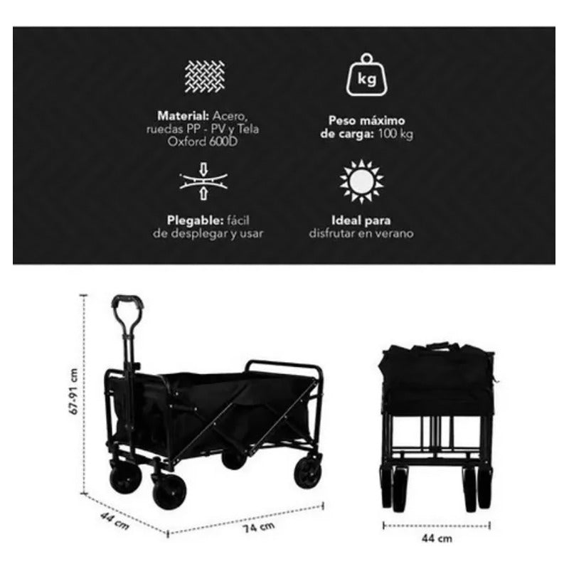 Carro Para Compras Plegable Ideal Para El Camping