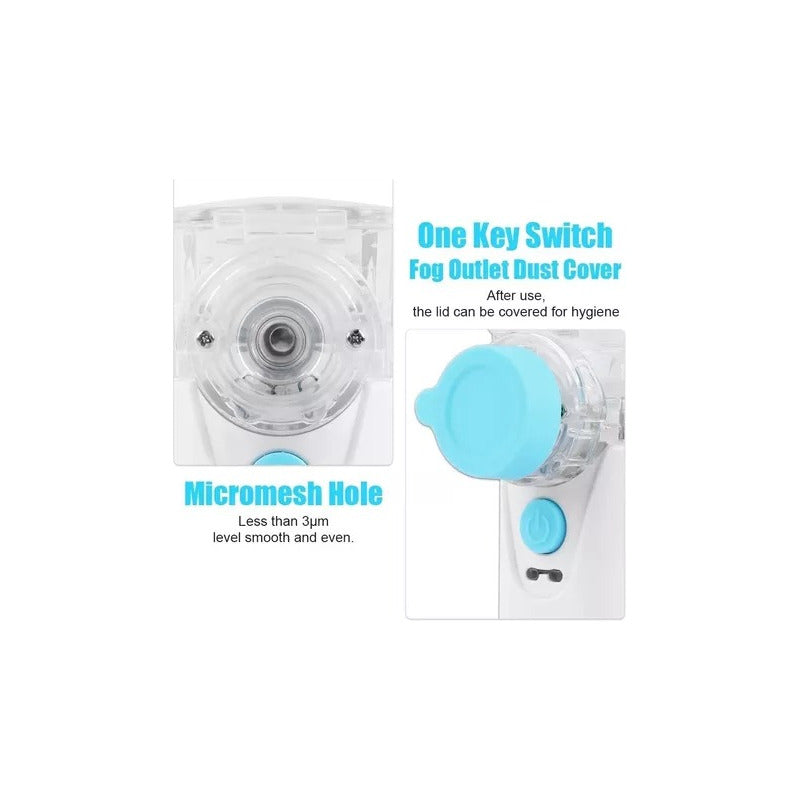 Nebulizador Portátil Asma Compresor Terapia Kit Completo Blanco