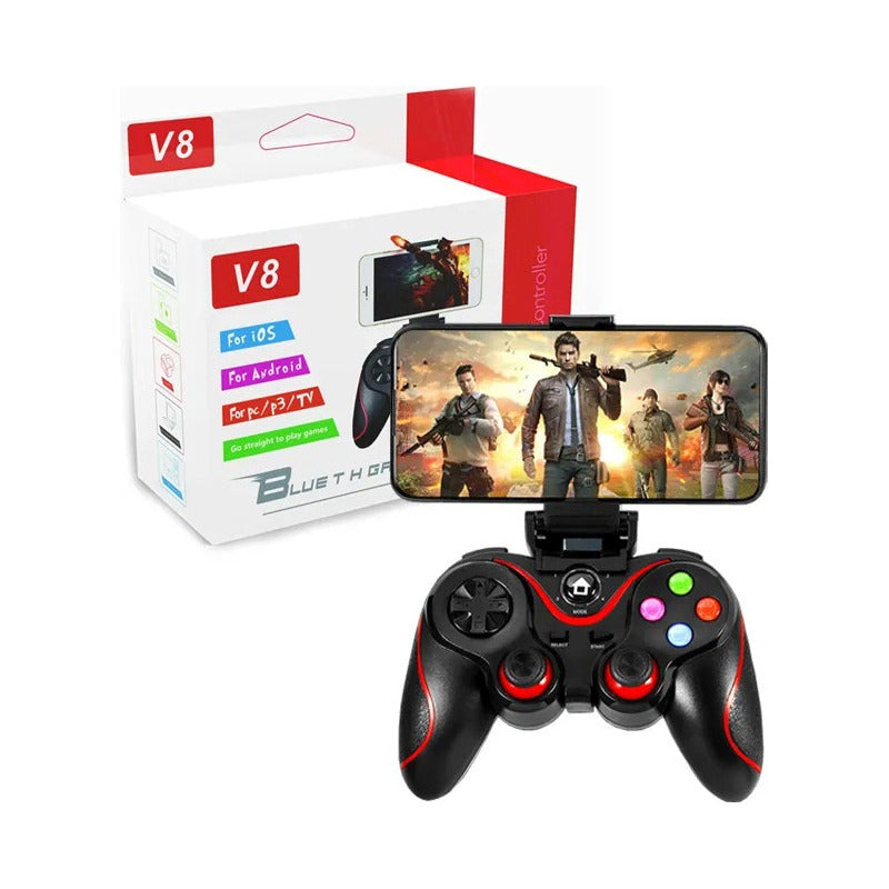 Control De Juego P3/p4/pc/tv Bluetooth Con Soporte Teléfono