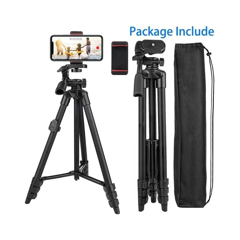 Tripode Para Camara Profesional 3366 Nivel Angulo Manivela Color Negro