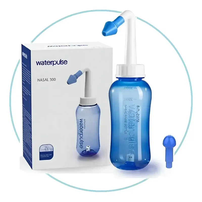 Limpiador Nasal Rinitis Sinusitis Lavador Irrigador 300ml Azul