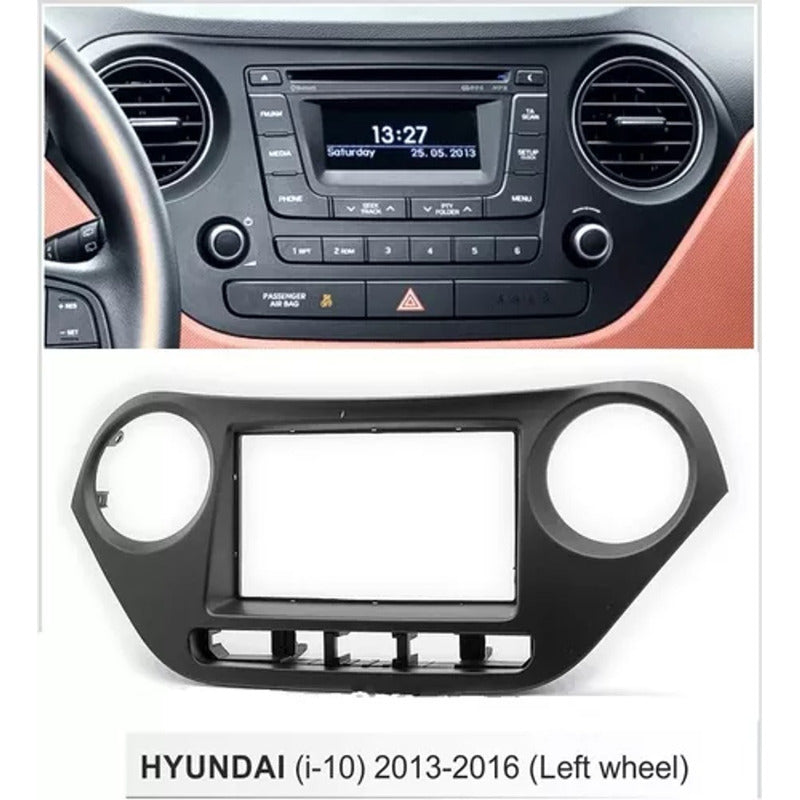 Adaptador Bisel Radio Hyundai I10 2014 Up 9 Pulgadas