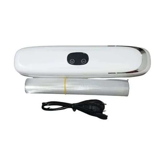 Selladora Al Vacio Automatica  + 300 Bolsas Sellador Automat Blanco