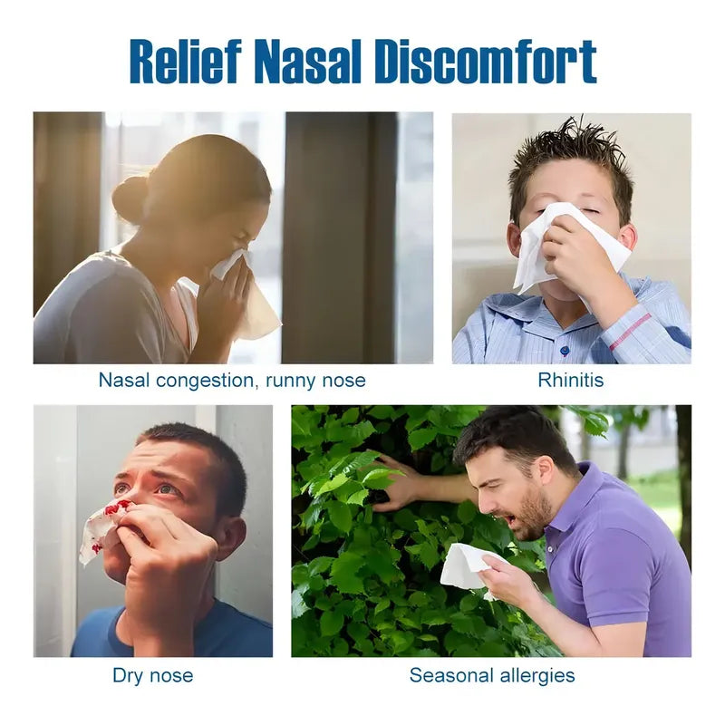 Limpiador Nasal Rinitis Sinusitis Lavador Irrigador 300ml Azul