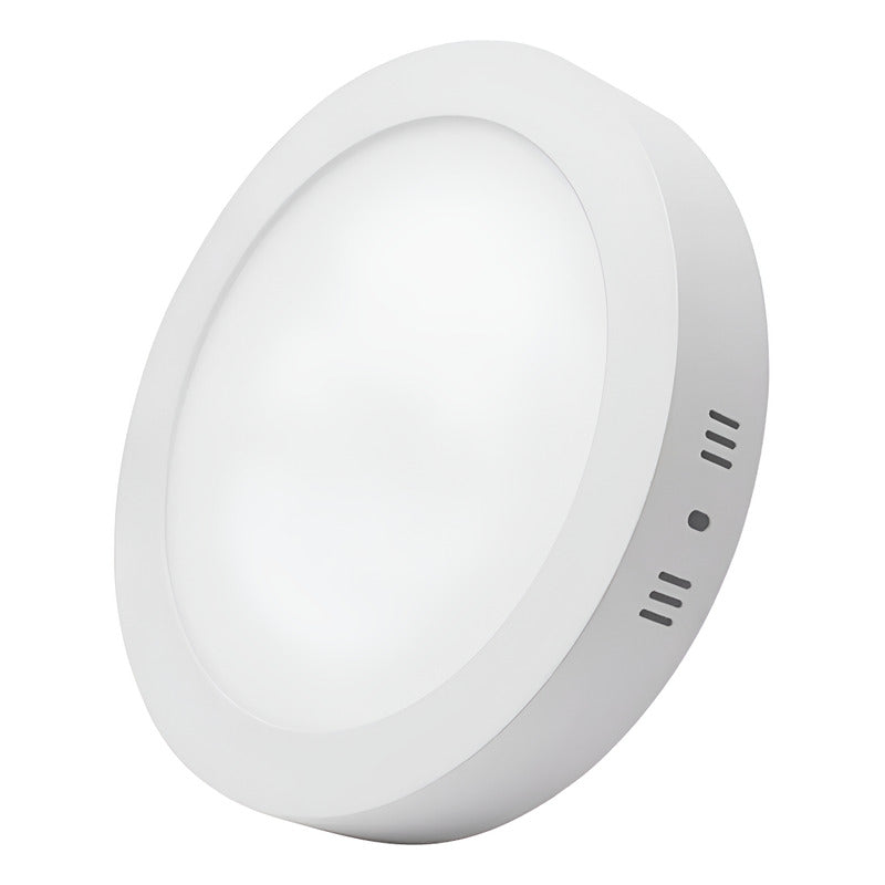 Pack X2 Foco Panel Led Sobrepuesto 24w Plafon Redondo Cuadra