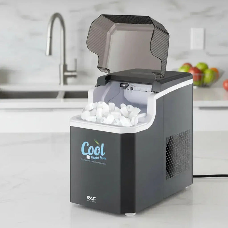 Maquina De Hielo Compacta Encimera Para Hacer Hielo Gris