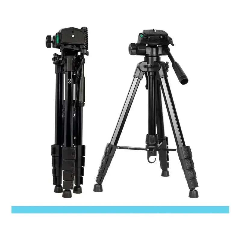 Trípode Aluminio 1.7mts Profesional Compatible Celular Camar Negro