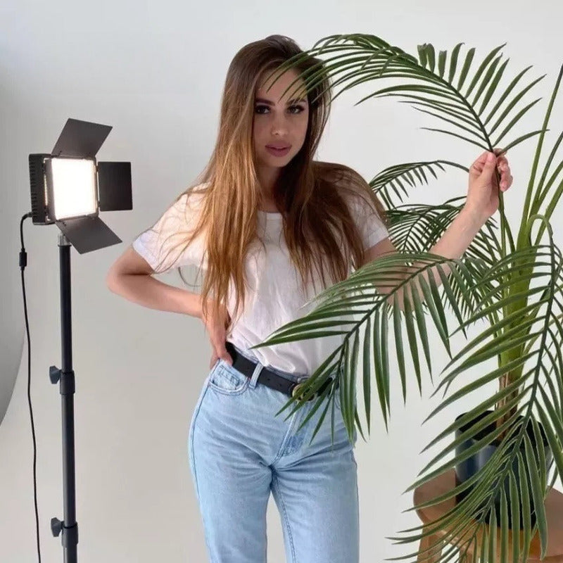 Kit Profesional Luz Relleno Con Trípode Reflector Pro 600led