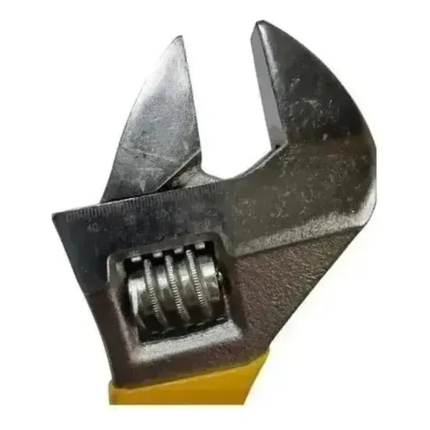 Llave Francesa Ajustable 10 Pulgadas Mango De Goma 25cm Amarillo