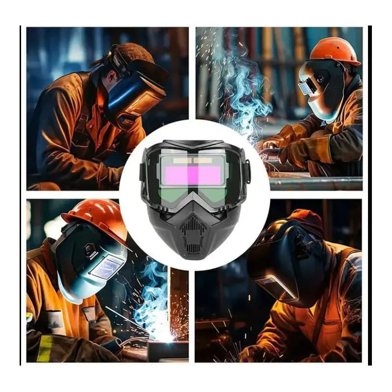 Máscara De Soldadura  Anti Deslumbrante Con Sensor  De Luz Negro Pm2860126