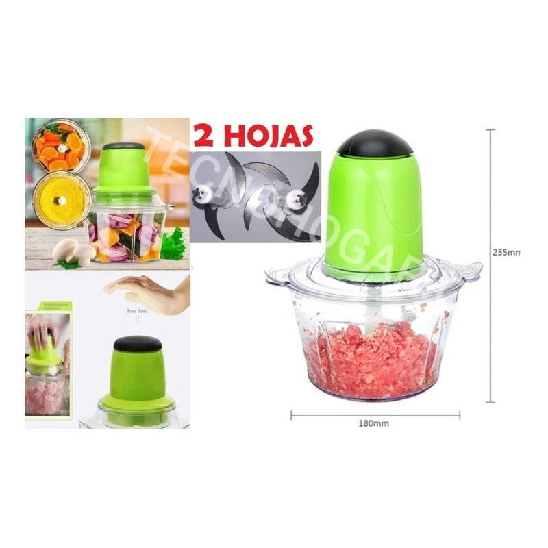Picador Eléctrico De Verduras, Carnes Y Frutas Pica Todo Verde