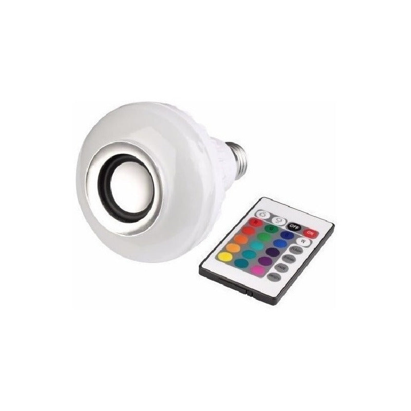 Ampolleta Parlante Bluetooth Pack X2 Luces De Colores Led Varios