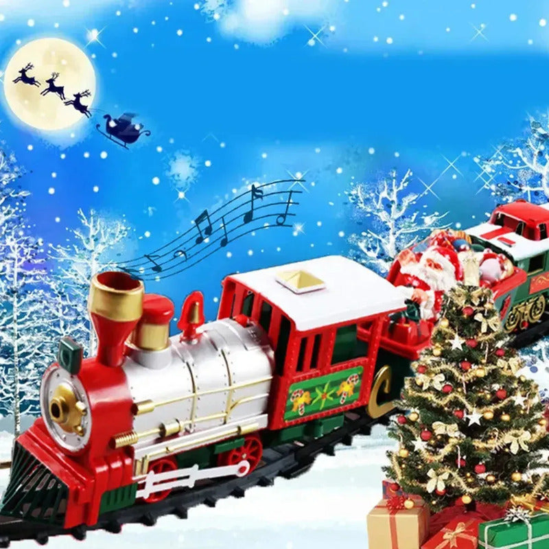 Tren Navideño Con Música Clásico Express Juguete Santa