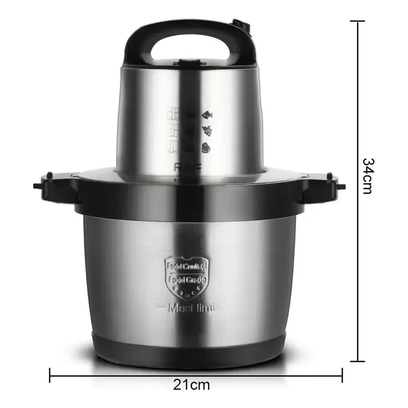 Procesador De Alimentos 10 L Para Rebanar Trocear Y Cortar Gris Oscuro