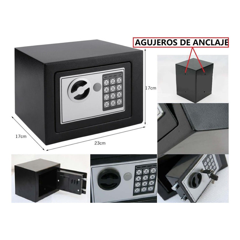 Caja Seguridad Caja Fuerte Digital Para Anclar A La Pared