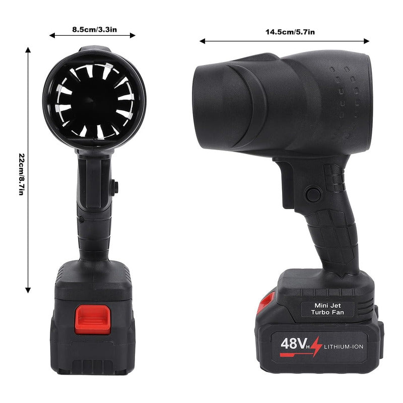 Soplador Turbina Profesional De Polvo Inalámbrico Negro
