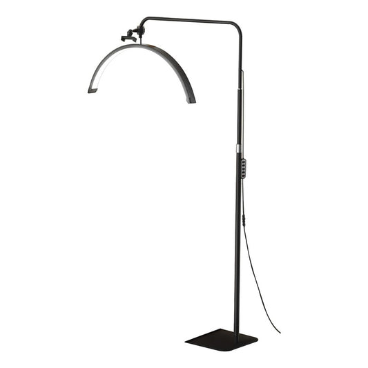 Lampara Led Lashista Manicure Estetica Led Media Luna Negra Negro