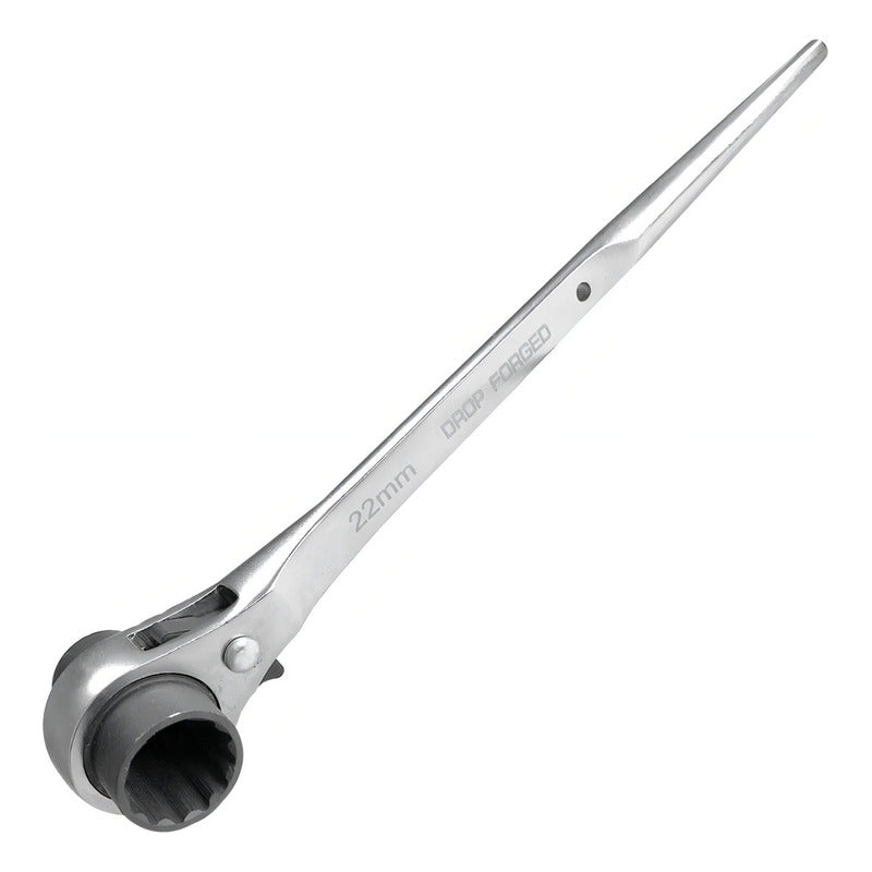 Llave Carraca Andamios Chicharra 19 Mm Y 22 Mm Profesional Color Gris