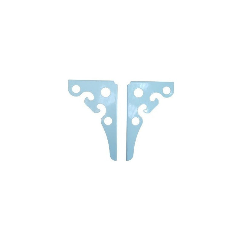 2 Soportes Ángulos Triangulares De Metal Resistente Colgador Blanco