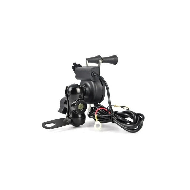 Soporte Con Cargador Usb Celular Para Moto Tipo X