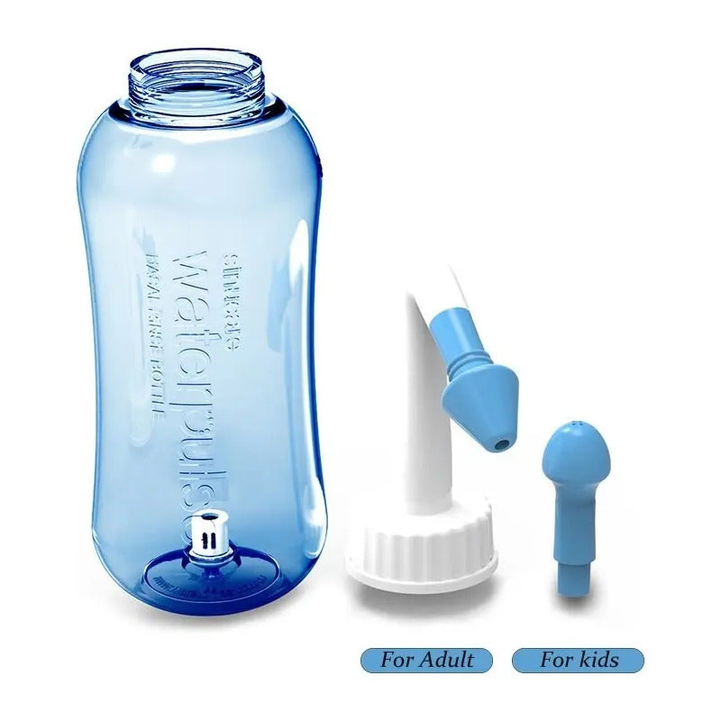 Irrigador Limpiador Nasal Rinitis Lavado Sinusitis 300ml Color Azul