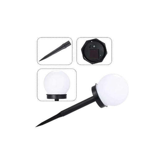 Estaca Solar Globo X6 Jardin Foco Led Exterior Decoracion