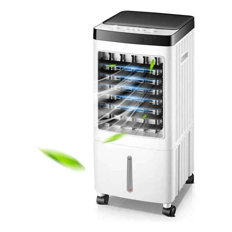 Enfriador De 6lt Aire Acondicionado Humidificador Con Ruedas Blanco