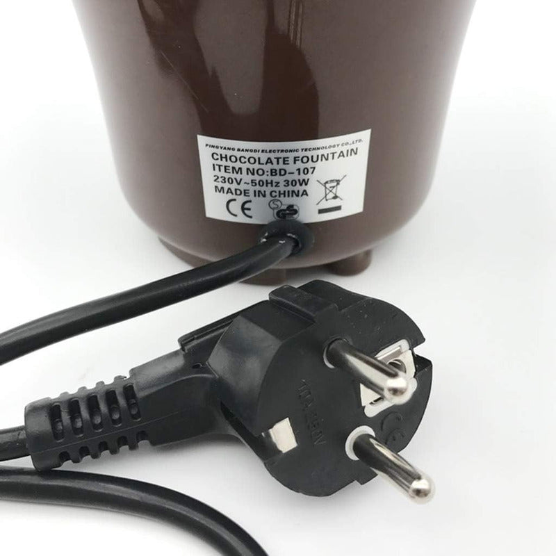 Máquina Para Derretir Chocolate Fondue Reposteria 30 Piezas Amarillo