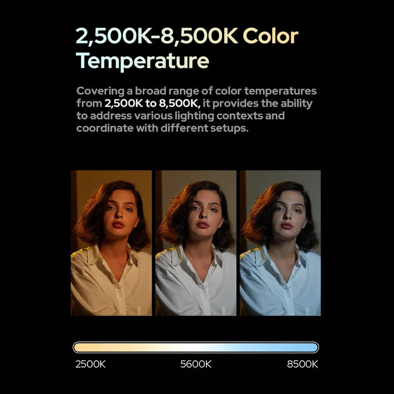 Lámpara Led Rgb De Fotografía Portátil Con Tripode Y Control