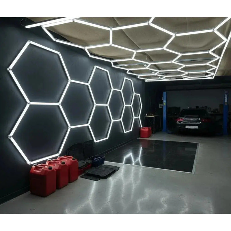 Luz Led Rectangular 14 Hexagonos 4.8 Mt X 2.4 Mt Decorativa