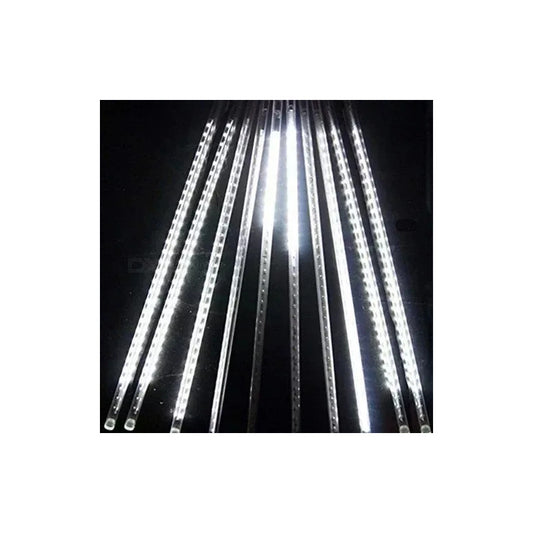 Lluvia Meteoros Luces De Navidad Decorativas 50cm De Largo Blanco