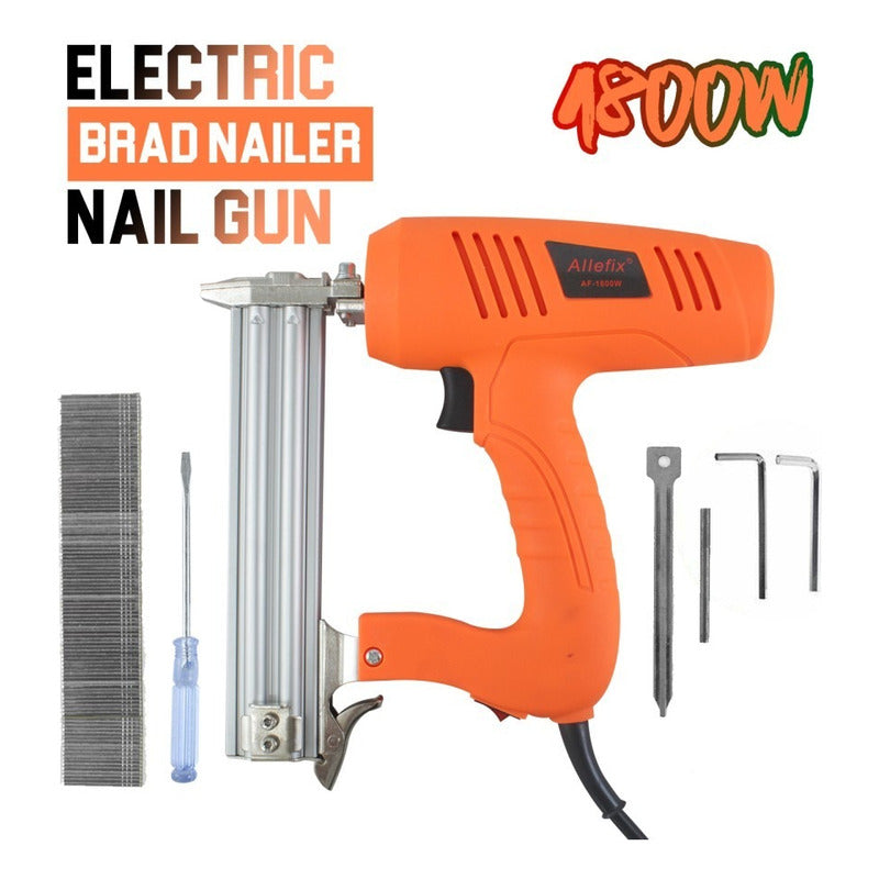 Clavadora Eléctrica Mas Clavos 100 Pcs 220v 10/30mm 1800w