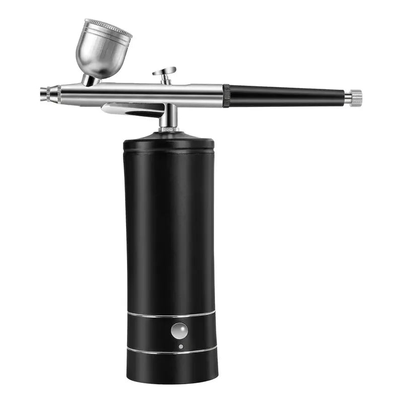 Aerógrafo Compresor Inalámbrico Recargable 30psi Profesional Negro