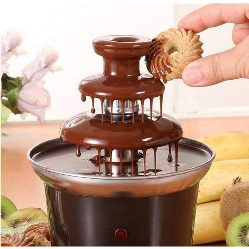 Máquina Para Derretir Chocolate Fondue Reposteria 30 Piezas Amarillo